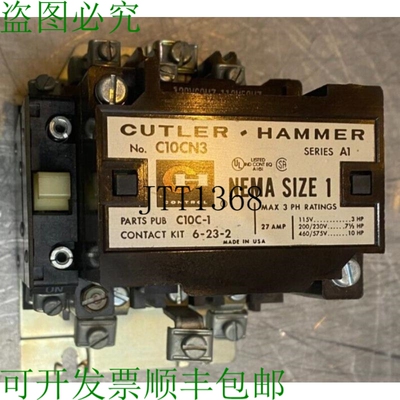 原装供应Cutler Hammer C10cn-3 接触器 600v 系列 1