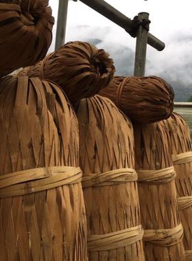 老陈茶正宗金花千两茶72斤湖南黑茶世界茶王36.25kg花卷茶柱