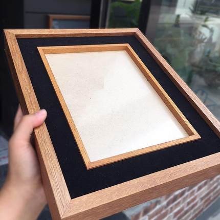 实木a4证书相框展示框定制定做营业执照框a3框架挂墙新中式裱画框