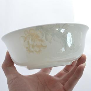 唐山无铅家用高档精品骨瓷餐具6英寸面碗粥碗汤碗陶瓷碗微波炉碗