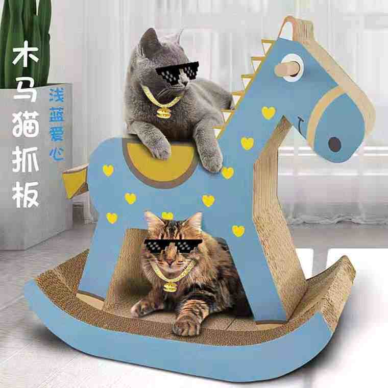 木马猫抓板猫咪磨抓器大型加硬耐磨瓦楞纸猫窝猫爪板玩具逗猫用品在类目 宠物/宠物食品及用品, 猫/狗玩具, 猫抓板中 - 来自Buy2taobao.com提供专业的淘宝代购服务
