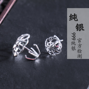 成易银器 999纯银独孔紫砂壶内置滤网球型壶嘴过滤网隔茶茶具配件