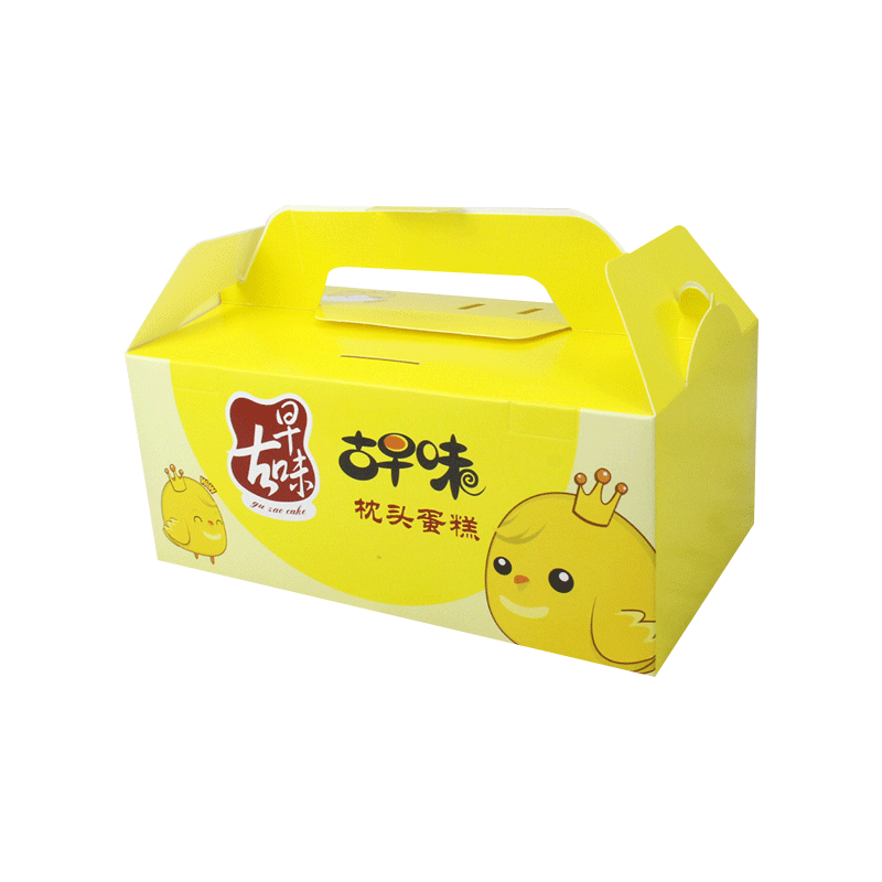 古早味枕头蛋糕长方形烘焙毛巾卷西点包装盒鸡蛋卷手提外卖打包盒