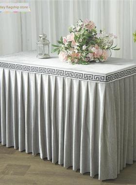 定制老式缝纫机罩防尘面料深绿色金丝绒会议台布台套黑色桌裙紫色