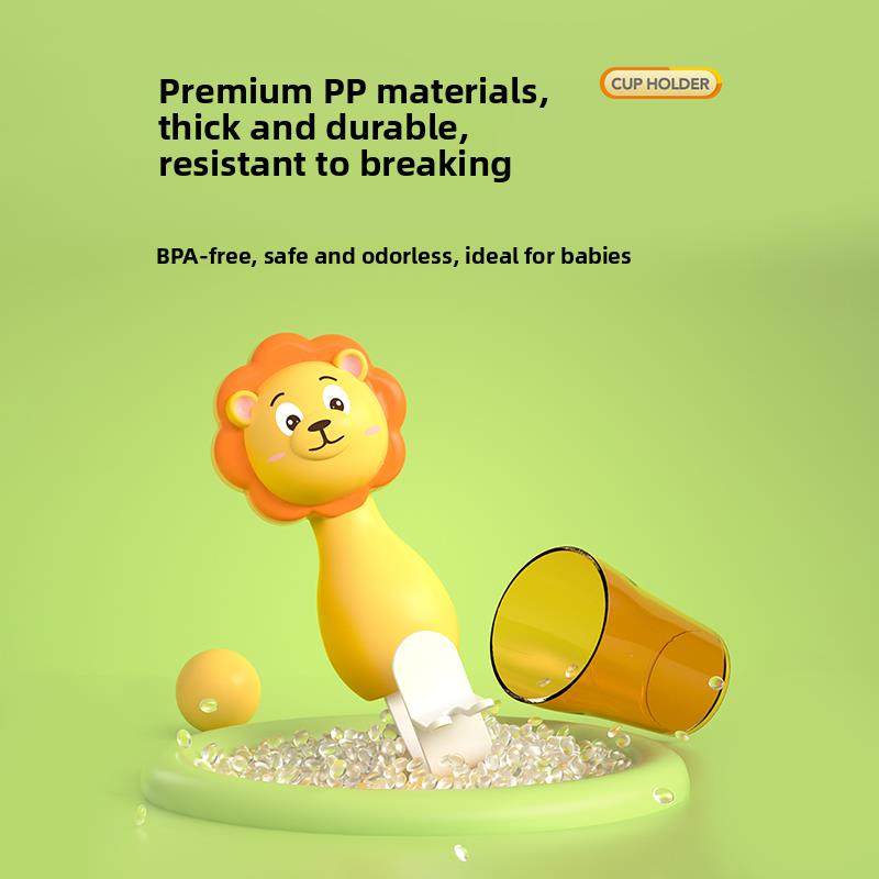 Mdb儿童牙刷架卡通排水杯倒吸壁挂式无打孔排水婴儿漱口水杯