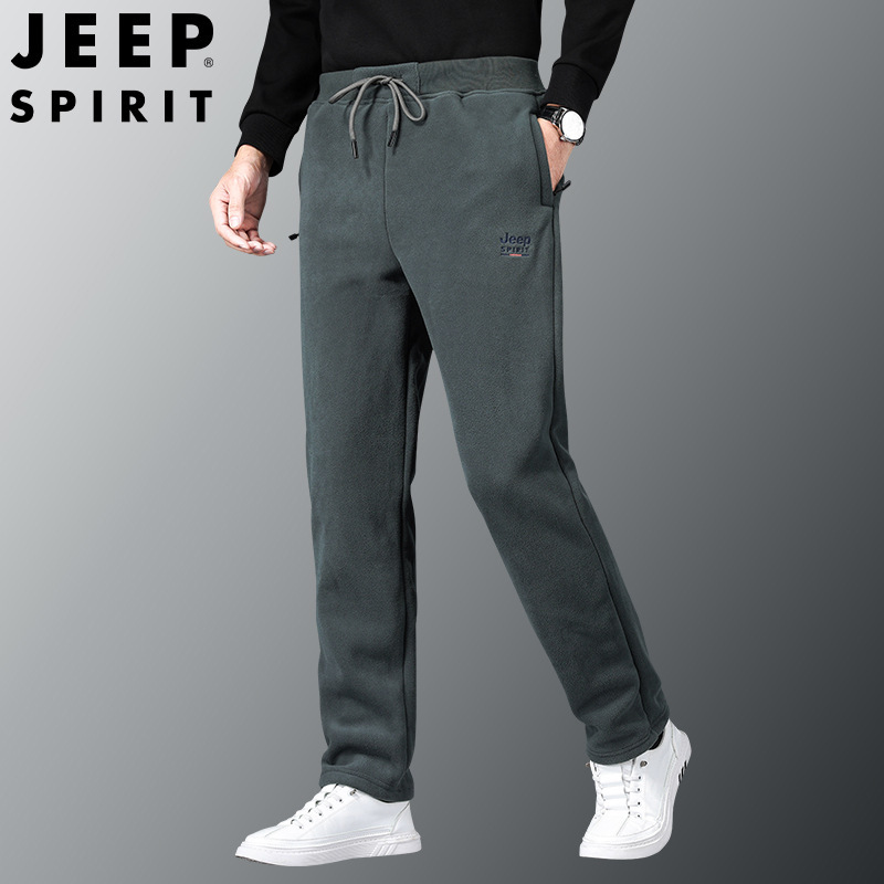 JEEP吉普官方中年款男装正品款冬男官网运动品牌卫裤时尚休闲长裤
