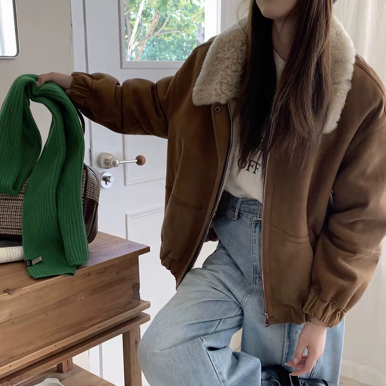 【辰大嗓严选】女士冬季羊毛外套YM11-1