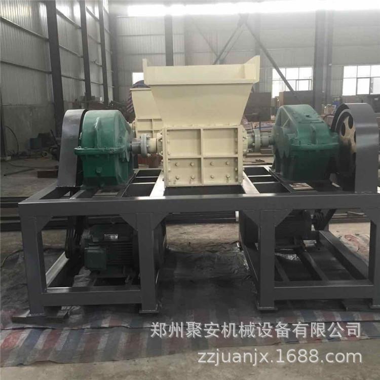 双轴塑料管材撕碎机皮革海绵床垫轮胎粉碎机垃圾回收再利用设备