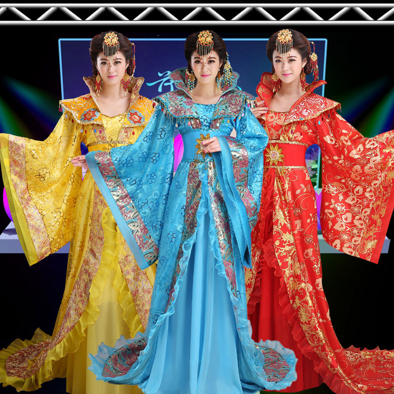 古装服装贵妃装戏服唐朝皇后仙女拖尾演出服汉服公主古代大唐女装在类目 女装/女士精品, 唐装/民族服装/舞台服装, 民族服装/舞台装中 - 来自Buy2taobao.com提供专业的淘宝代购服务