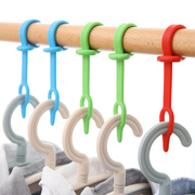 con lăn quần áo Khóa nhựa chống gió Hook móc kẹp sấy giá cố định móc quần áo sấy dây phơi quần áo móc áo - Hệ thống giá giặt con lăn bụi quần áo