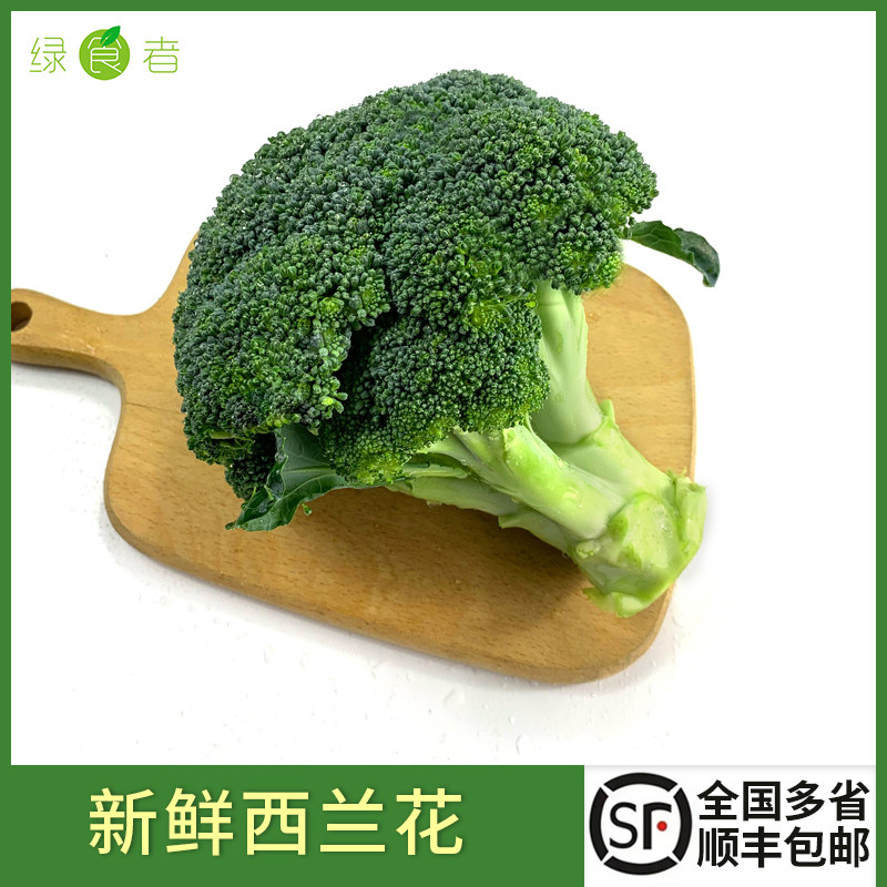 新鲜西兰花炒菜食材蔬菜图片
