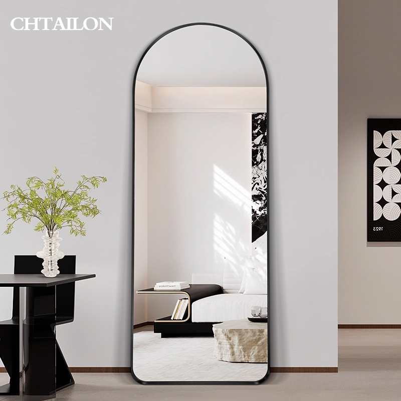 轻法式落地全身镜45°斜包边技术