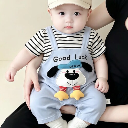 【100%纯棉】婴幼儿薄款夏季连体