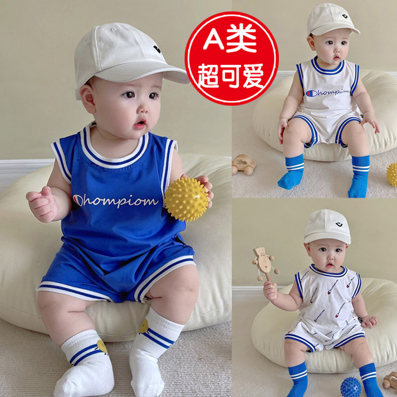 商场同款宝宝连体衣可爱爬服新品