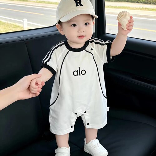 A类纯棉婴幼儿透气夏季连体哈衣