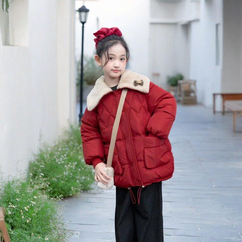 女大童棉衣冬季外套5加厚6棉袄7过年8女孩衣服9到10岁11-13中长款