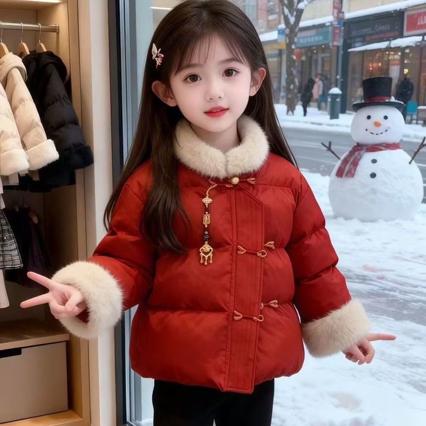 女童冬装外套女孩衣服女宝宝棉衣1一岁半2周岁3拜年服4加厚5红色6,童装/婴儿装/亲子装,棉袄/棉服,淘宝优惠券,粉丝福利购,淘宝优惠卷