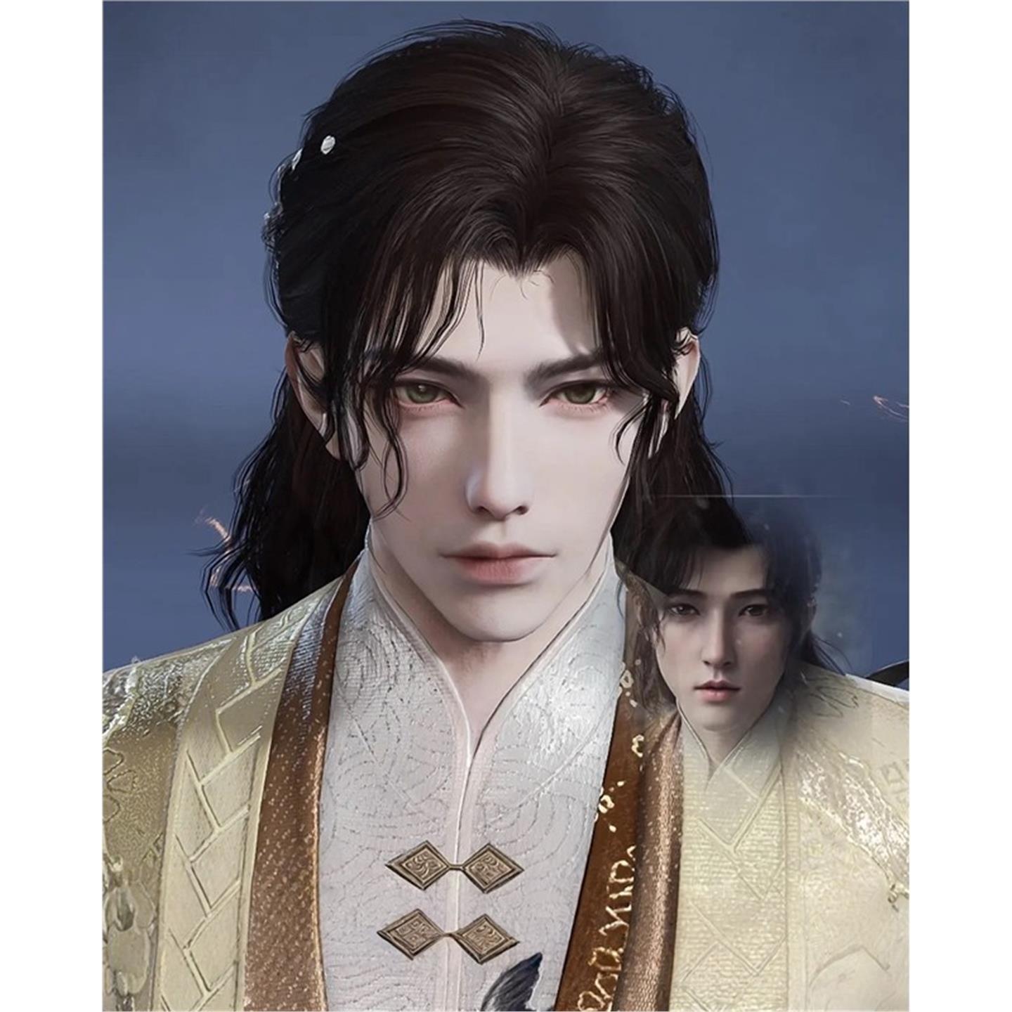 国服端游 永劫无间捏脸数据 男脸型 李寻欢 CG仿捏