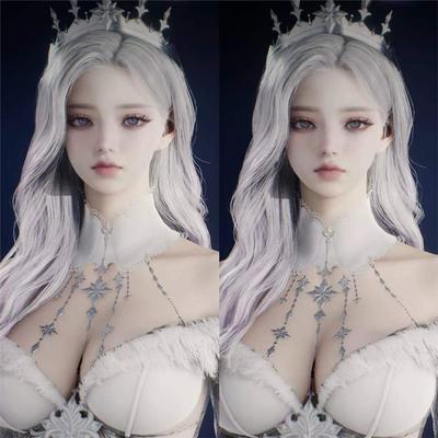 紫罗兰 双妆 AION2 永恒之塔2捏脸 台服韩服魔族天族捏脸通用女