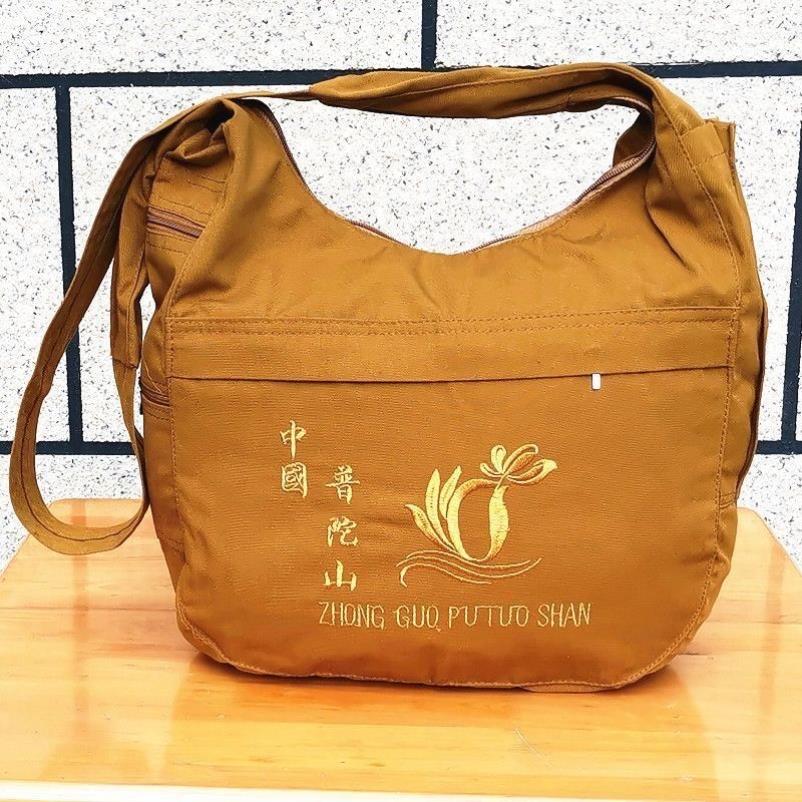 特卖佛袋斜挎包普陀山佛袋烧香袋斜挎包拜拜背包居士禅包佛系帆布