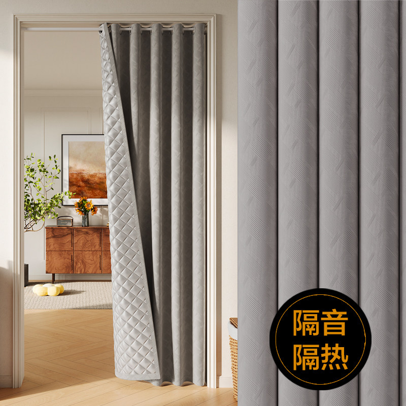 专业隔音门帘免打孔加厚图片