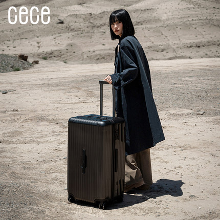 【新品】CECE大容量深仓拉链行李箱轻便加厚结实耐用旅行箱拉杆箱