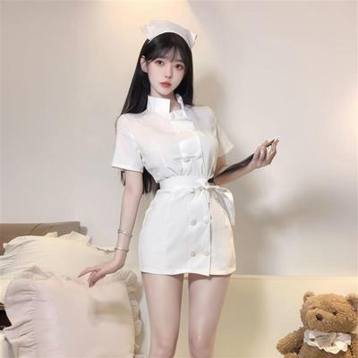 止步裙涩谷短裙无底荡领风情万种裙子分叉微胖掐腰不规则蕾丝束身