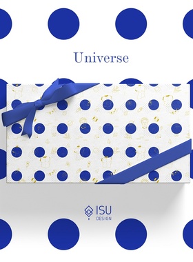 ISUKA一树家｜宇宙奇趣送男生蓝色礼物包装纸大尺寸新年情人节生日伴手礼盒礼袋礼品纸高颜值包书皮纸DIY彩纸