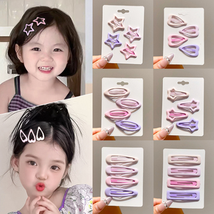 2025新款五角星发卡头饰女童bb夹宝宝碎发夹子刘海夹儿童前额发夹