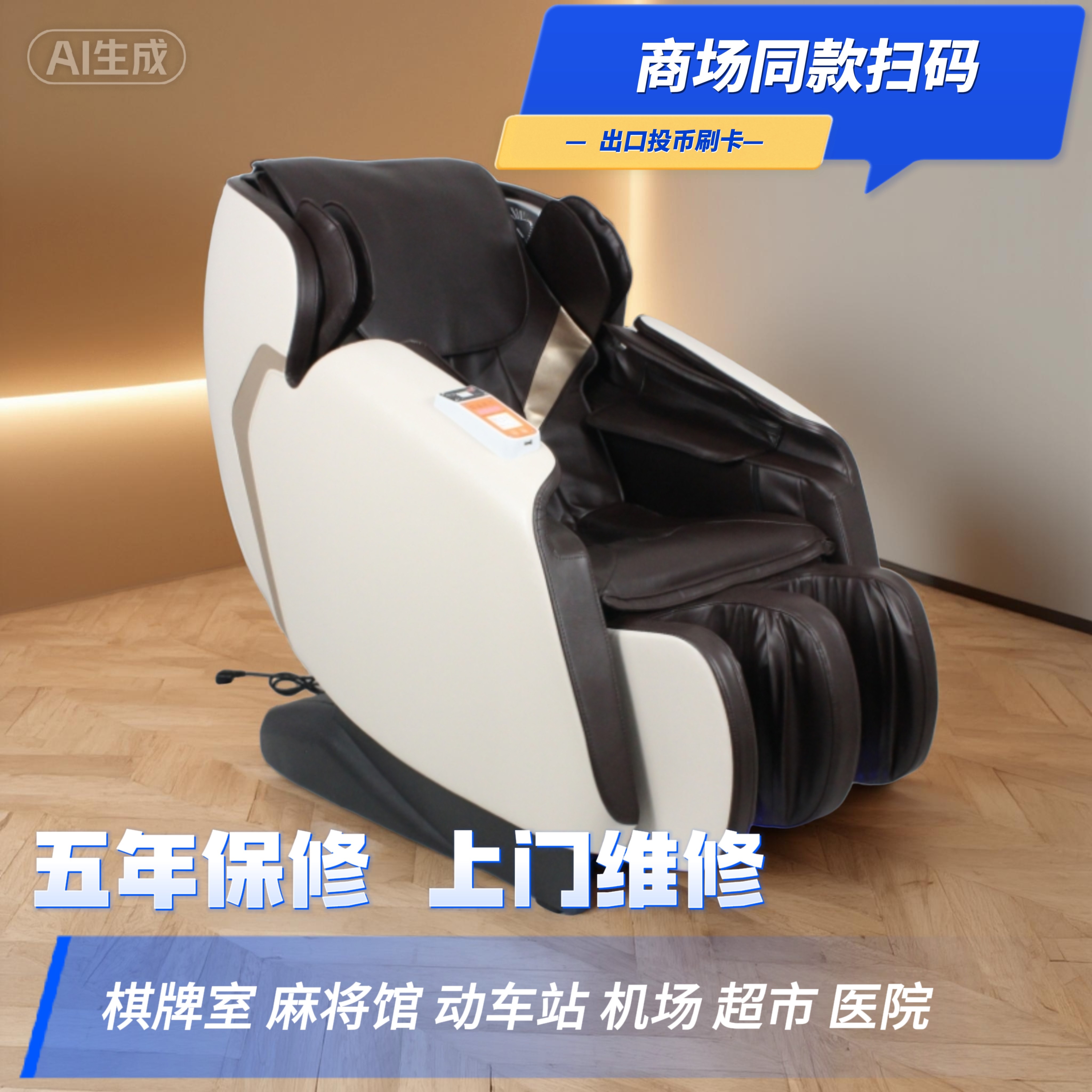 商用共享按摩椅全自动智能电动商场同款付费2026新款二维码沙发