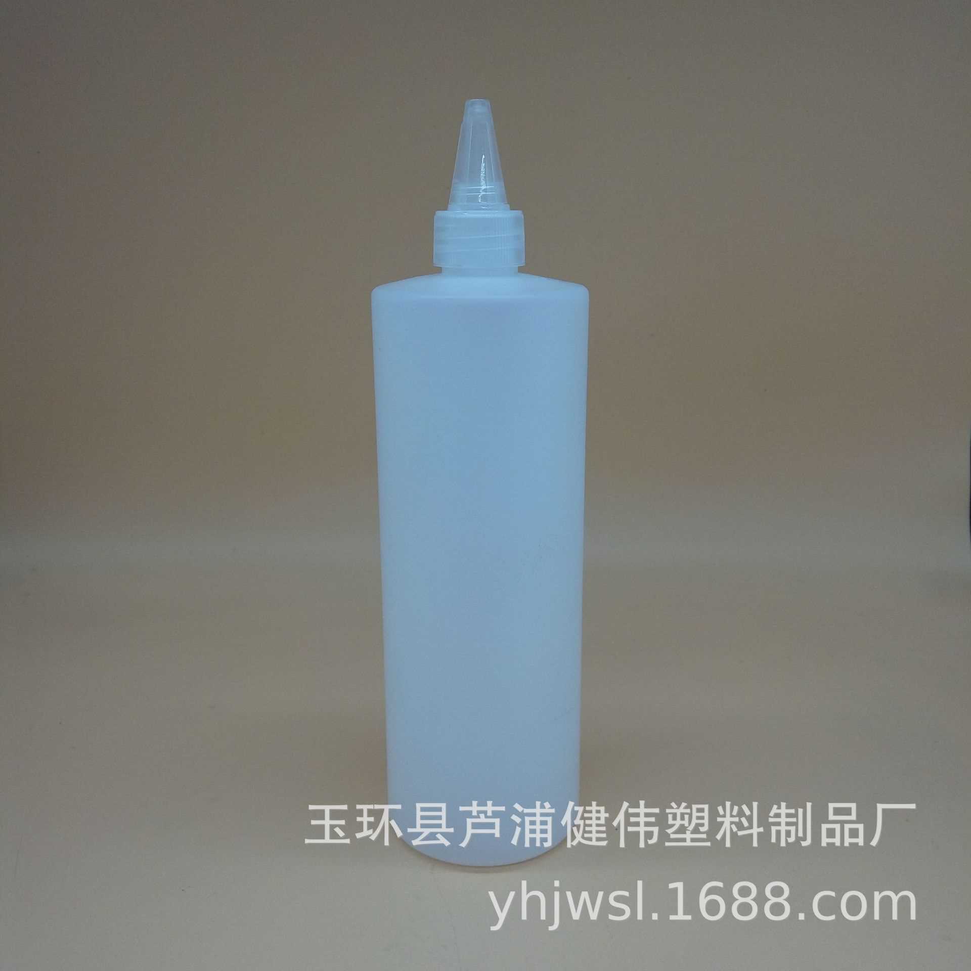 新款直销现货750ML平肩半透明电发水盖瓶HDPE瓶尖嘴瓶胶水瓶样品