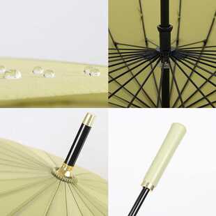 新款直销xyt24骨超大长柄雨伞大号双人直杆晴雨两用商务纯色防风