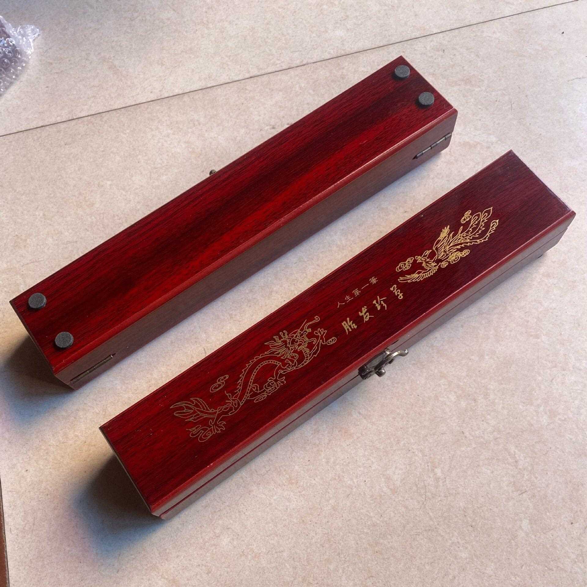 新款直销新款礼品胎发毛笔笔盒 支装胎发笔包装盒胎毛收纳盒