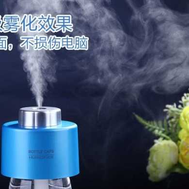 新款直销直销爆款车载家用雾化器办公用瓶盖USB圆形迷你加湿器8
