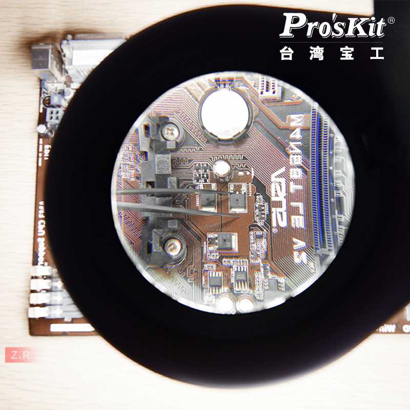 新款直销台湾宝工MA-1225CF 黑色放大镜灯2.25X 夹持式灯管式放大