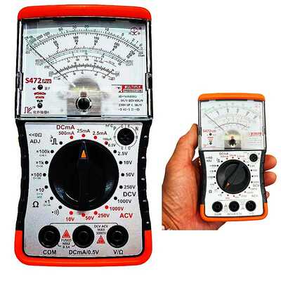新款直销英文5818指针万用表S472多用机械三用高阻档100K模拟表便