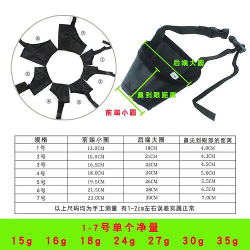 新款直销狗狗嘴套 防咬防叫狗嘴套防误食狗口罩宠物嘴套止吠器现