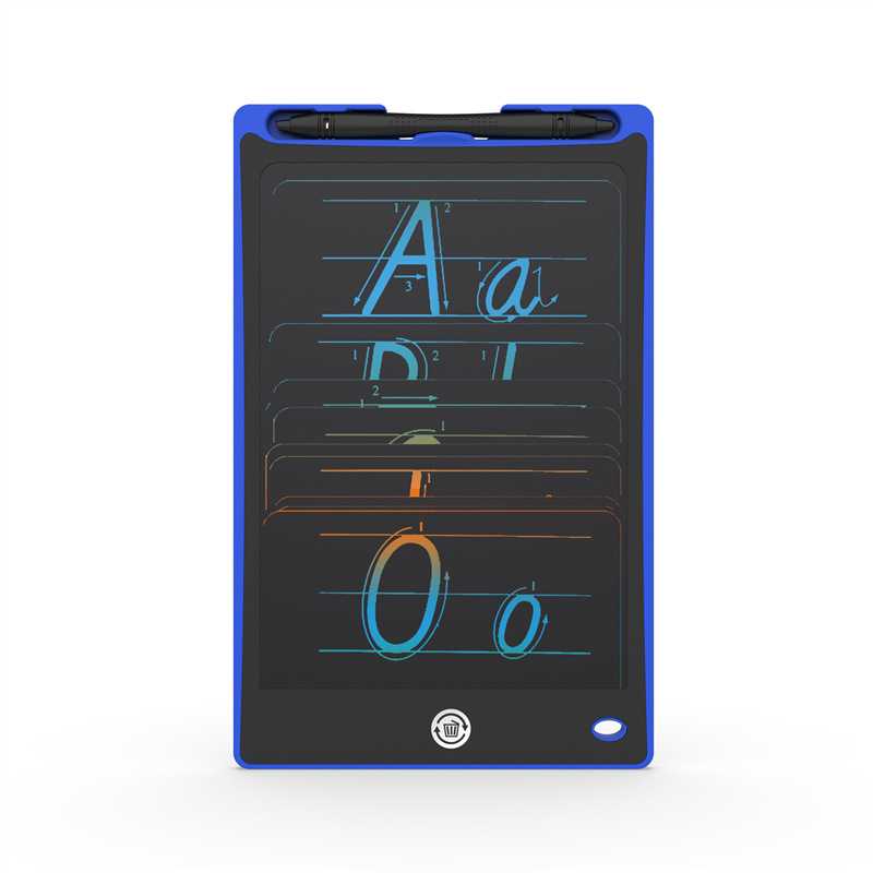新款直销12寸lcd液晶手写板 儿童美术绘画板 lcd光能电子黑板彩色