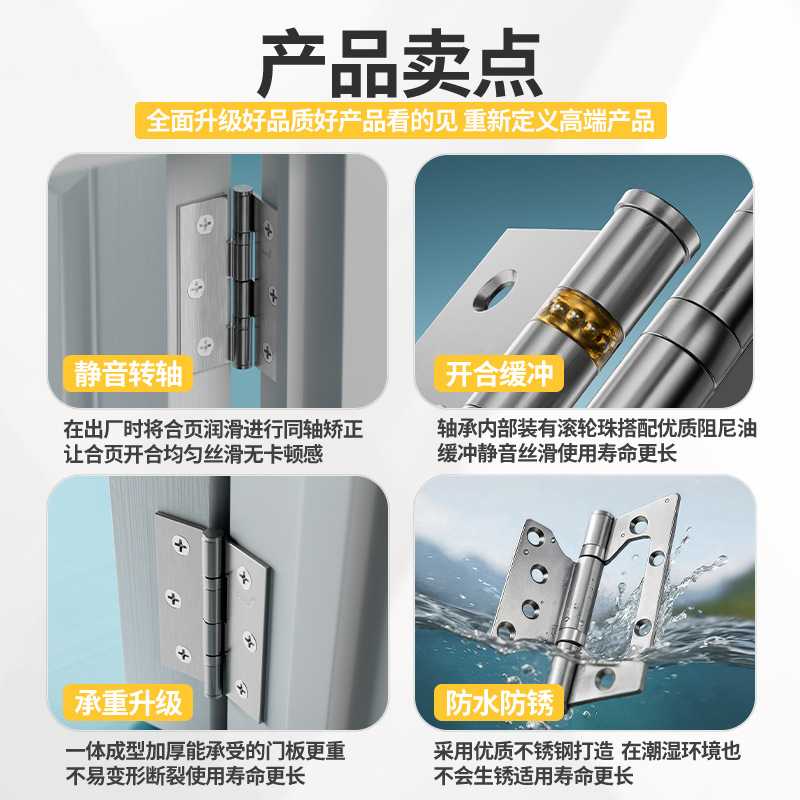 新款直销不锈钢合页衣柜门平开铰链折叠加厚小合页门窗小折页五金