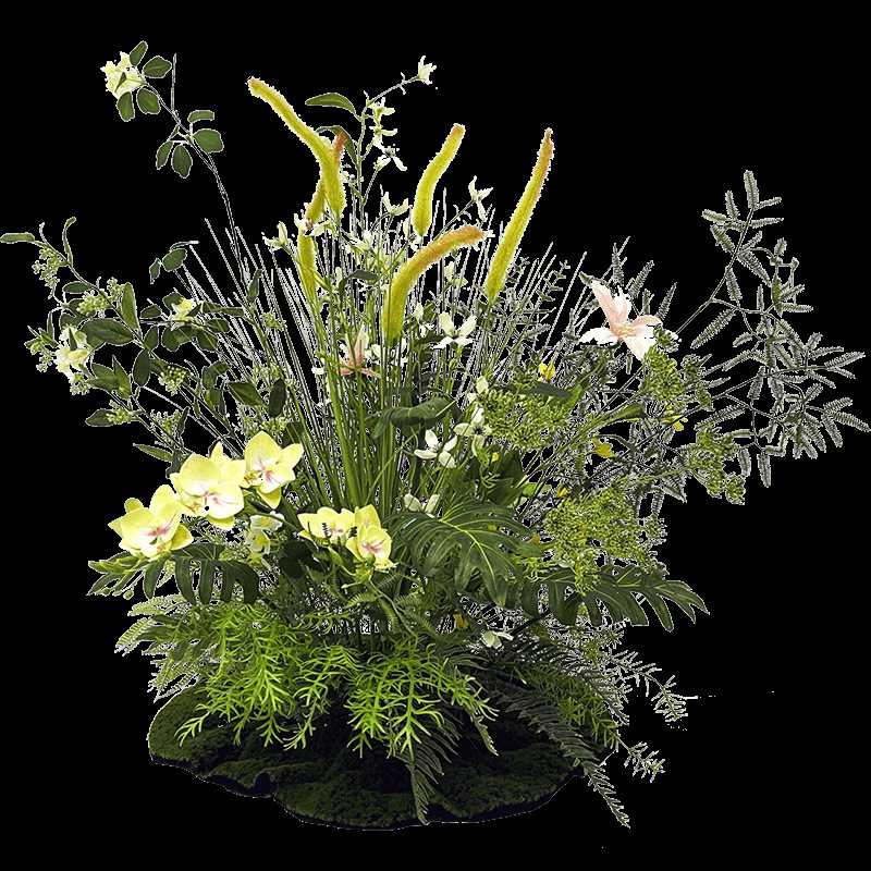 新款直销wo+仿真绿植花艺狗尾草景观造景室内酒店样板间软装落地