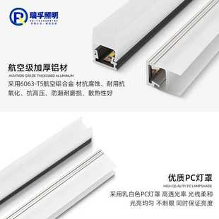 新款直销卡玻璃层板灯条三面发光酒柜展示柜灯卡10毫米玻璃硬灯条