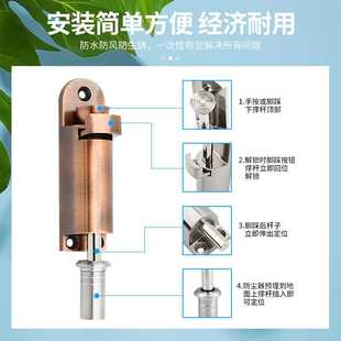新款直销免打孔插销门窗自动插销弹簧插销窗户插销旋转门插销锁插