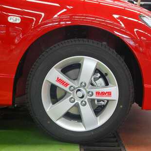 新款直销RAYS WHEEL Volk WHEEL轮毂车身车贴 RAYS轮毂车轮汽车车