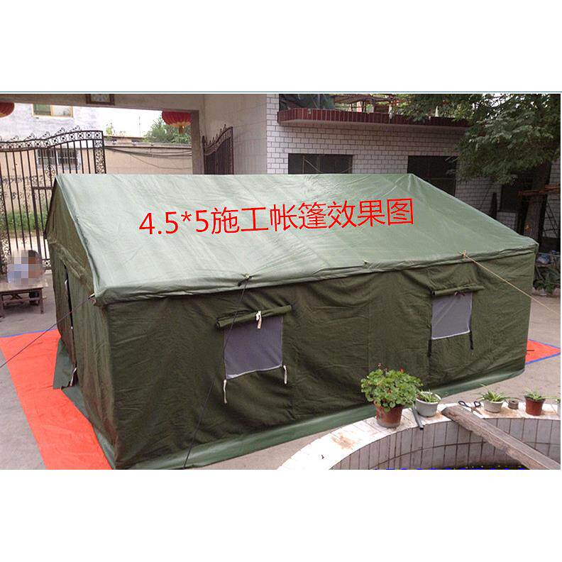新款直销野外探险 深绿色施工加棉大帐篷 工地救灾防寒保暖帐篷