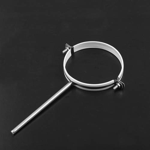 新款直销 不锈钢平尾管卡 PVC排水管卡箍管扣直杆吊码 不锈钢管夹