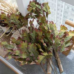 新款直销橡子果叶枝INS风仿真花家居装饰跨境婚庆假花DY1-2886A8