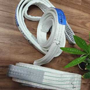 白色吊装 新款 加宽扁平吊车吊带 直销加固防割起重吊装 带 带更耐磨