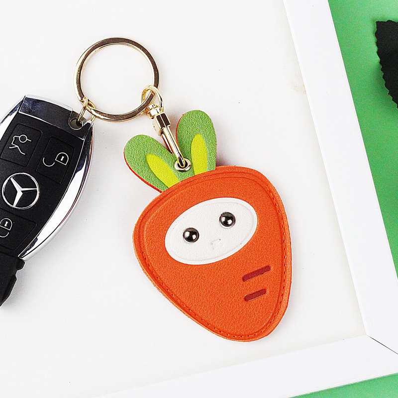 新款直销新品可爱胡萝卜门禁卡防丢器保护套钥匙扣车挂包挂创意礼