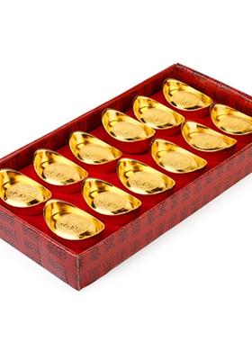 新款直销厂价现货合金铜钱 金钱元宝工艺品摆件 家居装饰品金属工