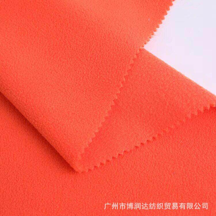 新款直销双面摇粒绒绒 双刷全涤针织绒布 秋冬卫衣羽绒服里布毛绒